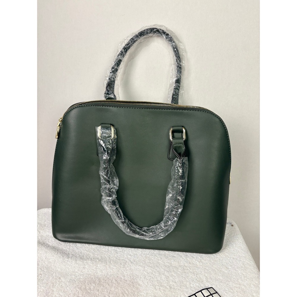 Adrienne Vittadini The City Slicker Collection Dome Satchel Green Handbag